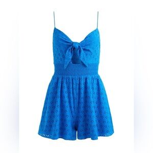 Alice + Olivia FREIDA TIE FRONT ROMPER